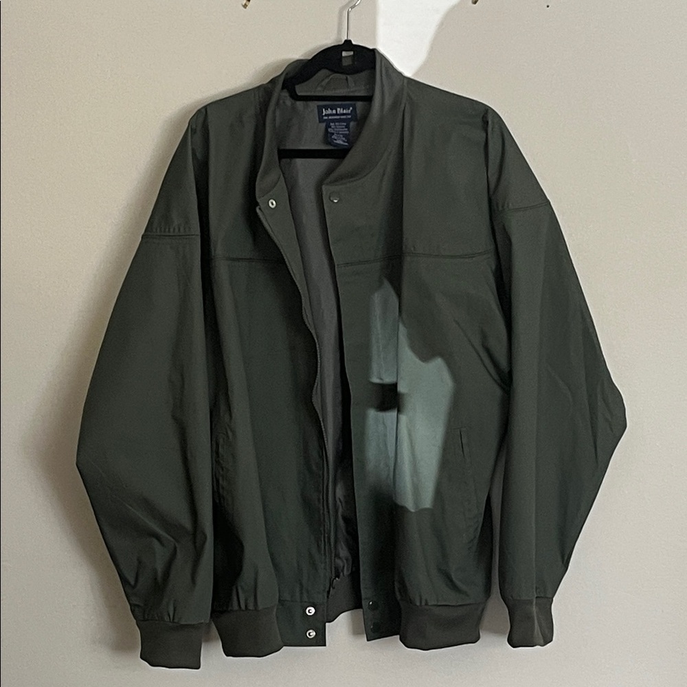 John Blair Men's Dark Green Windbreaker
